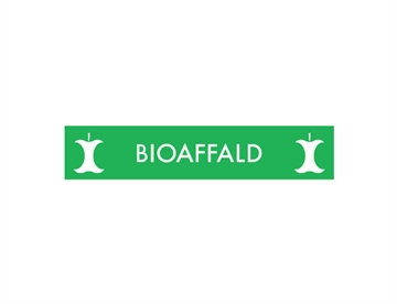 Bioaffald - Piktogram 15x3 cm (farvet)