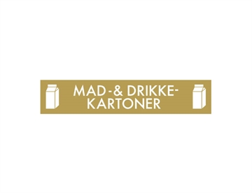 Mad- og drikkekartoner - Piktogram 15x3 cm (farvet)