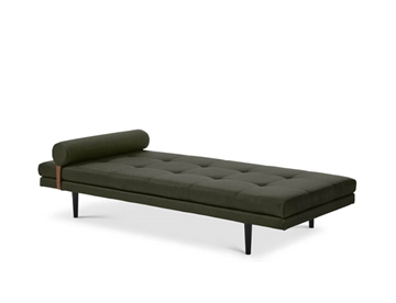 Kennedy Daybed /sofa briks - Her i farve Malmo Green m. ben i træ (sort)