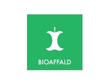 Bioaffald - Piktogram 6x6 cm (farvet)