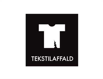 Tekstilaffald - Hvid folie (udskåret, uden baggrund), piktogram 12x12 cm