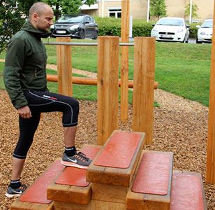 Trappe - Træningsredskaber i træ - NaturFitness